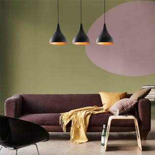 Regleta de techo Harvey 22 Negro (3 luces)