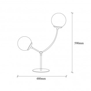 Lámpara de mesa Mosoma