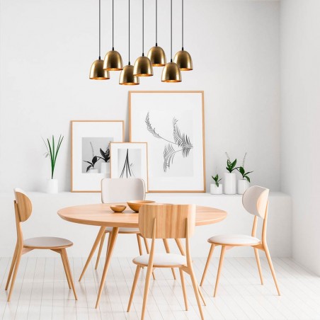 Lámpara colgante Asney 18 Vintage (7 luces)