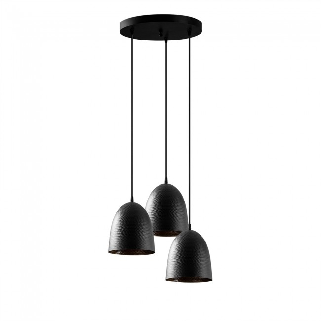 Lámpara de techo Asney 20 Negro (3 luces)