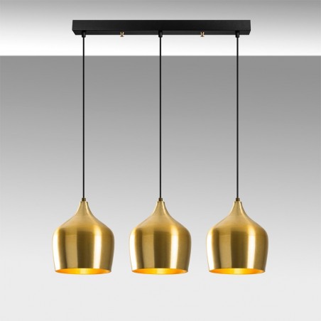 Regleta de techo Momo 22 Oro (3 luces)