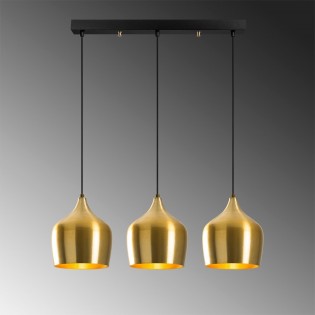 Regleta de techo Momo 22 Oro (3 luces)