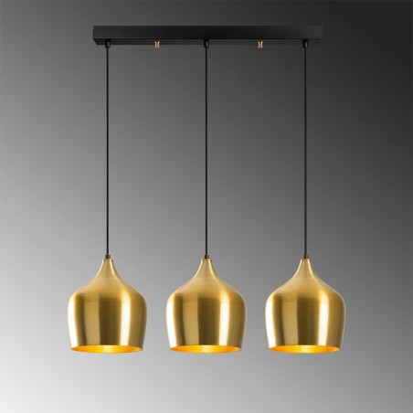 Regleta de techo Momo 22 Oro (3 luces)