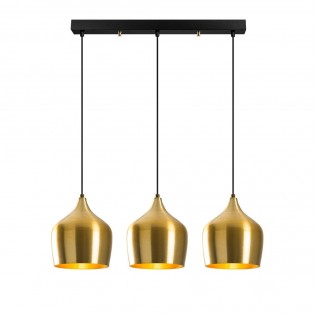 Regleta de techo Momo 22 Oro (3 luces)