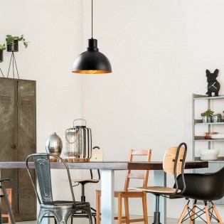 Lámpara colgante Momo 30 Negro II