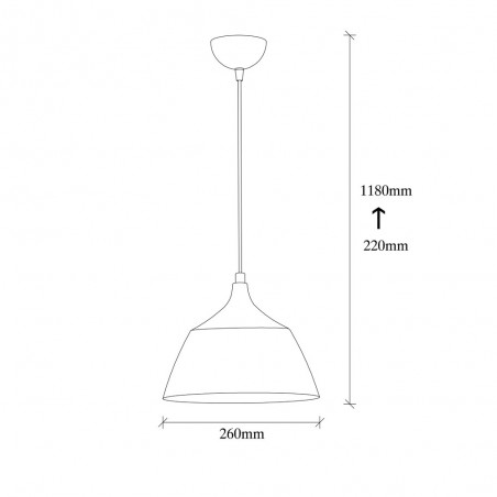 Lámpara colgante Momo 25 Blanco