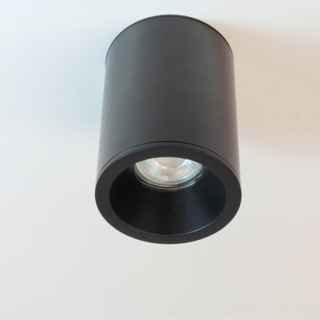 Foco de superficie para baños Lutar Negro