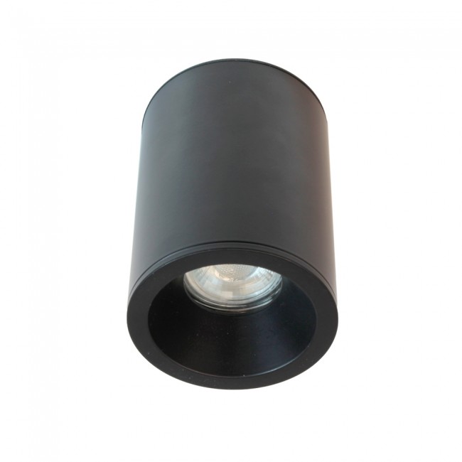 Foco de superficie para baños Lutar Negro