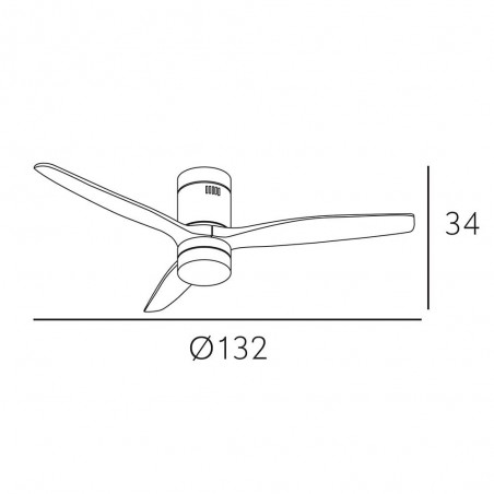 Ventilador de techo Led Aguilón (18W)