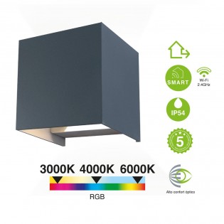 Aplique LED de exterior Leva Smart (2x5W)
