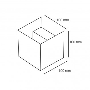 Aplique LED de exterior Leva Blanco (2x10W - 4000K)