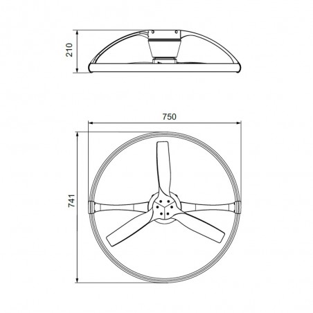 Ventilador de techo LED Nepal Mini (55W)