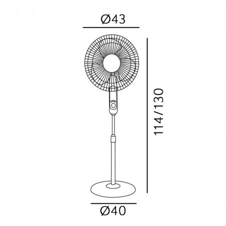 Ventilador de pie Calma
