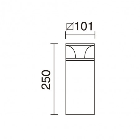 Baliza de exterior LED Odin H25 (7W)