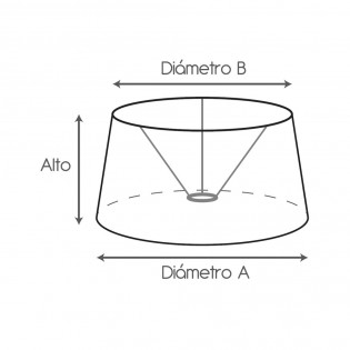 Pantalla a medida Semicónica (Pie)