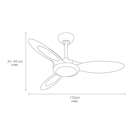 Ventilador de techo LED Galerna (36W)