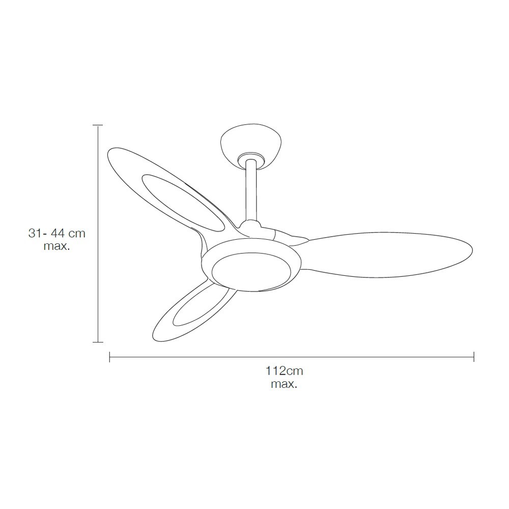 ventilador techo led galerna 36w ventilador techo led galerna 36w
