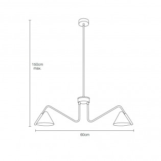 Lámpara de techo Porter (2 luces)
