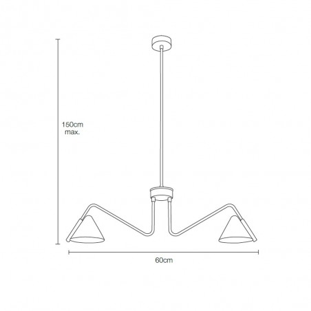 Lámpara de techo Porter (2 luces)