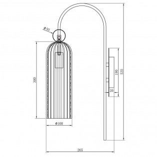 Aplique de pared Antic