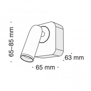 Aplique de pared Led Mirax III (3,2W)