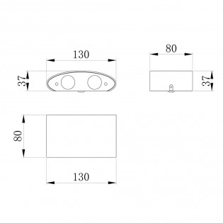 Aplique exterior Led Strato (4W)