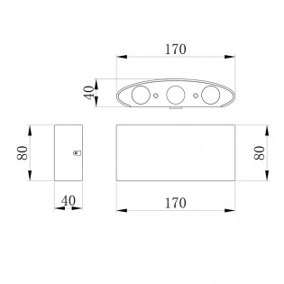 Aplique exterior Led Strato (6W)