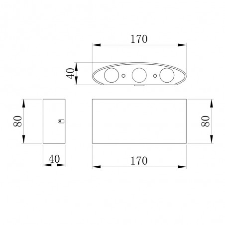 Aplique exterior Led Strato (6W)