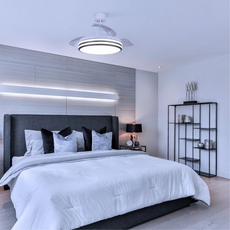 Ventilador LED Garin Dimmable Blanco (35W)