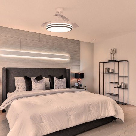 Ventilador LED Garin Dimmable Blanco (35W)