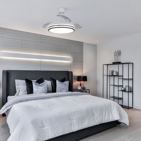 Ventilador LED Garin Dimmable Blanco (35W)