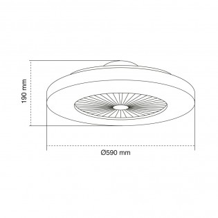 Ventilador Plafón LED Ponele CCT (45W)