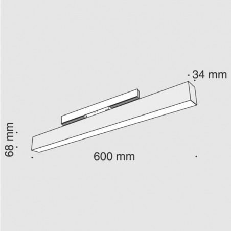 Plafón magnético Led Mileto II (20W)