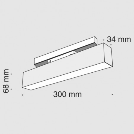 Plafón magnético Led Mileto (12W)