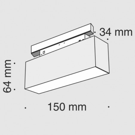 Plafón magnético Led Mileto (7W)