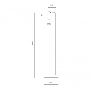 Lámpara de pie LED Maru (3W)