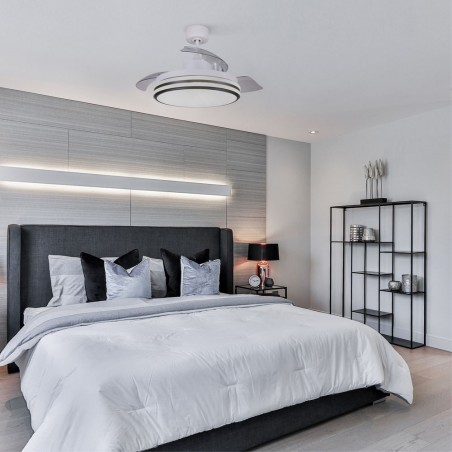 Ventilador LED con aspas plegables Louis CCT (35W)