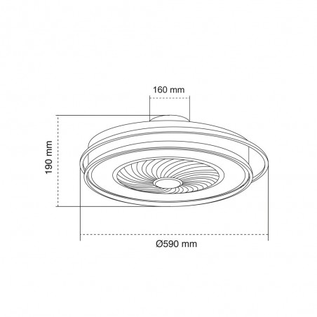 Ventilador de techo LED Andrea CCT (45W)