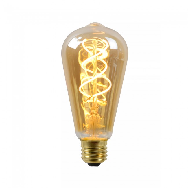 Bombilla LED E27 de filamentos Ámbar (5W)
