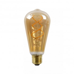 Bombilla LED E27 de filamentos Ámbar (5W)