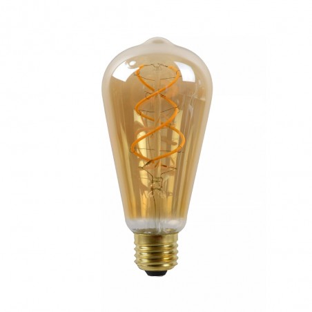 Bombilla LED E27 de filamentos Ámbar (5W)