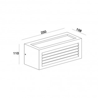 Aplique de pared exterior Dimo