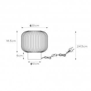 Lámpara de mesa Maloto