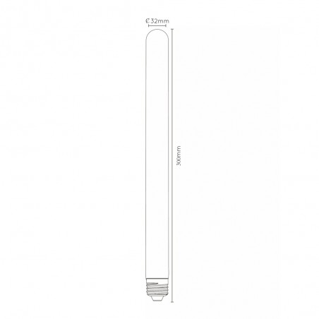 Bombilla tubular de filamentos LED E27 ámbar 30 (5W)