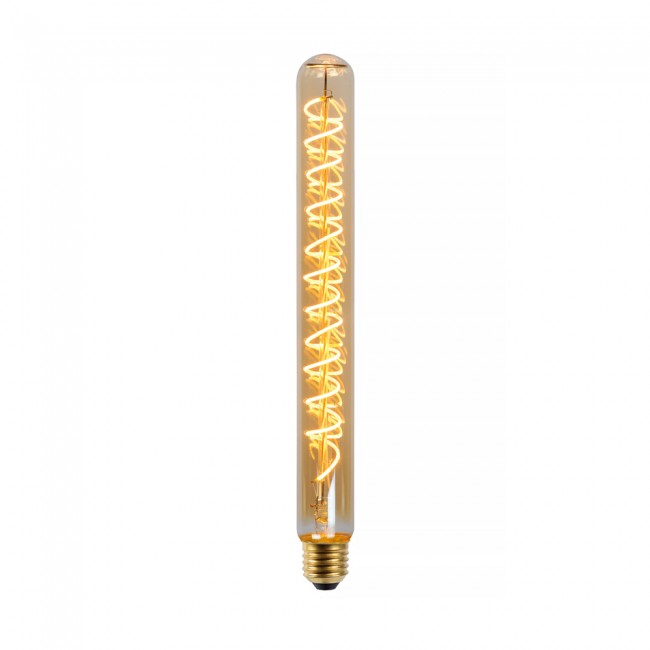 Bombilla tubular de filamentos LED E27 ámbar 30 (5W)