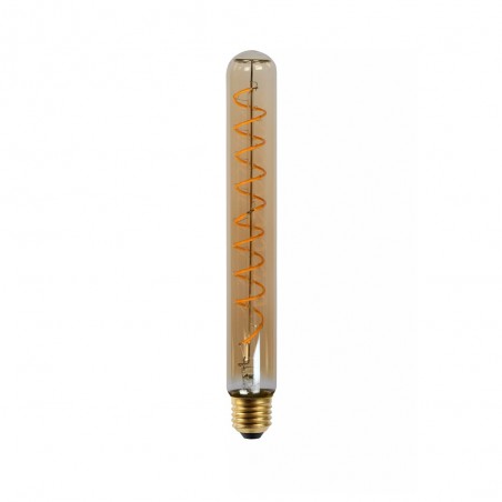 Bombilla tubular de filamentos LED E27 ámbar 25 (5W)