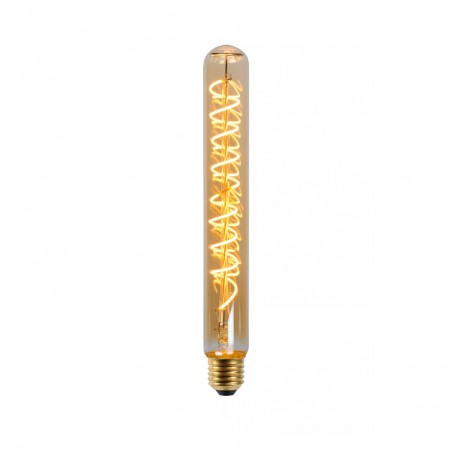 Bombilla tubular de filamentos LED E27 ámbar 25 (5W)