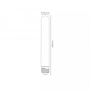 Bombilla tubular de filamentos LED E27 ámbar 20 (5W)