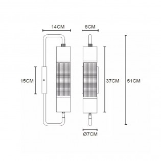 Aplique de pared Calixt