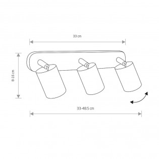 Regleta de techo Eye Spot II (3 Luces)